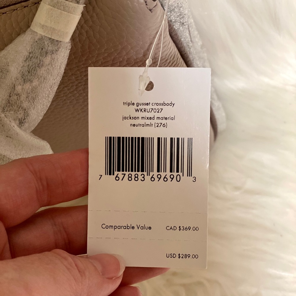 Kate Spade Triple Gusset Crossbody Snakeskin Trim - Picture 11 of 14